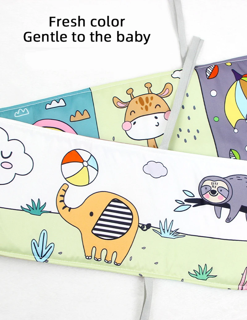 Baby Soft Cloth Book Black and White High Contrast Sensory Toys Early Education Toddlers Sensory Activity Fabric Book for Babies