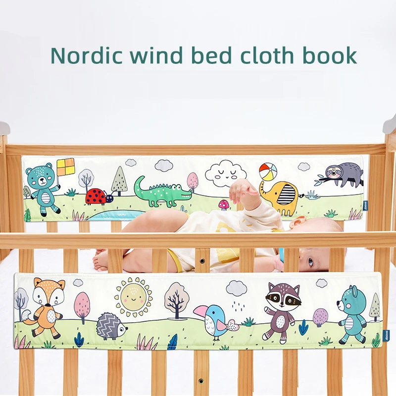 Baby Soft Cloth Book Black and White High Contrast Sensory Toys Early Education Toddlers Sensory Activity Fabric Book for Babies