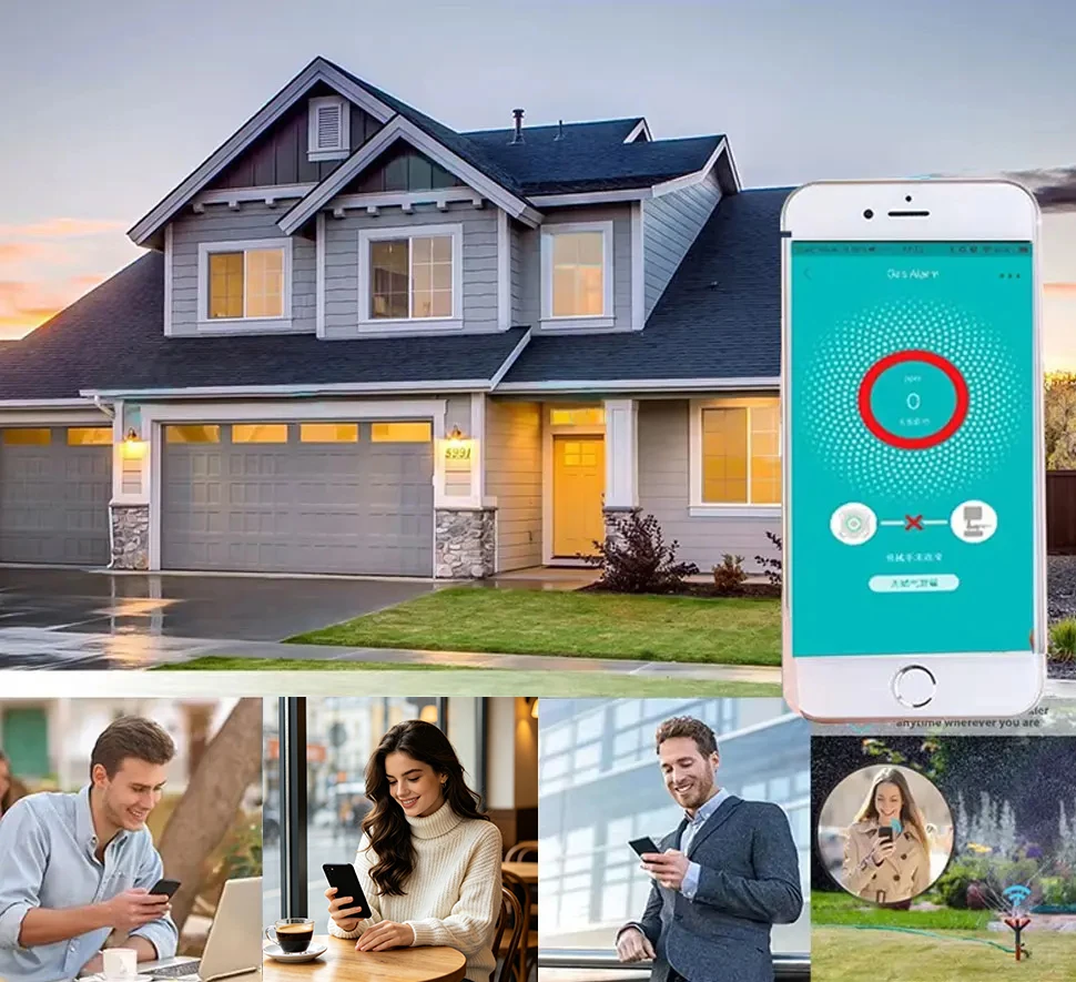 Zemismart Zigbee Smart Gas Detected Sensor for Pipeline Natural Gas Security Alarm System Gas Leakage Detector Work with Tuya