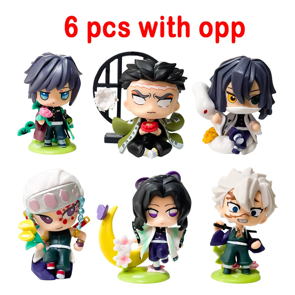 Demon Slayer Tanjiro Kamado Nezuko Anime Cartoon Figure Blind Box Creative Personalized Statue Model Ornament Surprise Gift Box