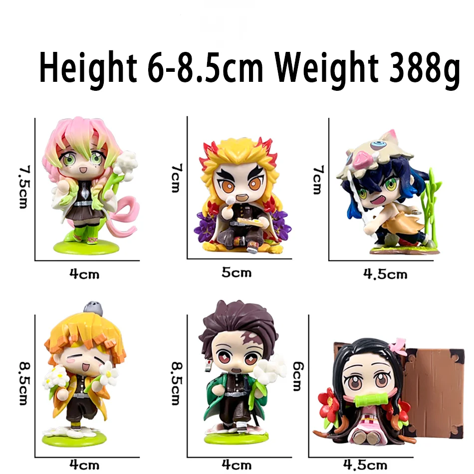Demon Slayer Tanjiro Kamado Nezuko Anime Cartoon Figure Blind Box Creative Personalized Statue Model Ornament Surprise Gift Box