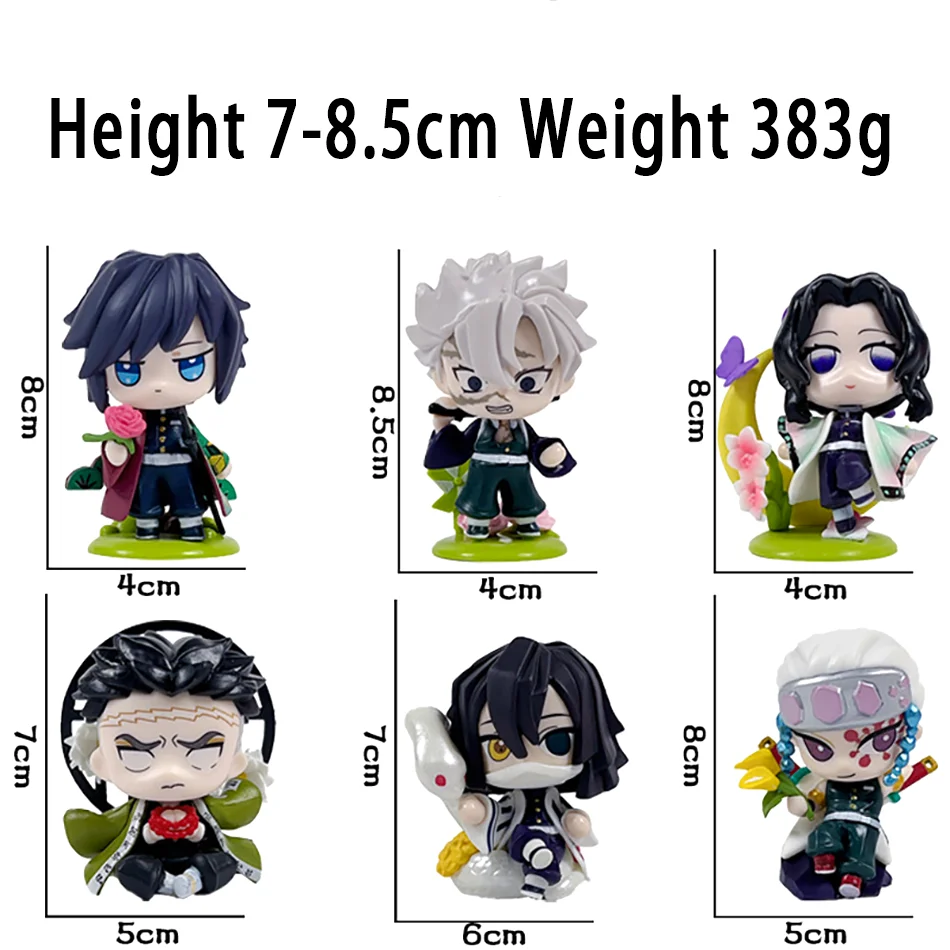 Demon Slayer Tanjiro Kamado Nezuko Anime Cartoon Figure Blind Box Creative Personalized Statue Model Ornament Surprise Gift Box