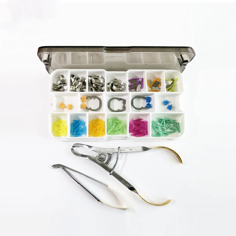 Dental Matrix Sectional Contoured Metal Matrices Matrix System Clamping Ring Wedge Knife Adaptive Interdental Wedge Dental Plier