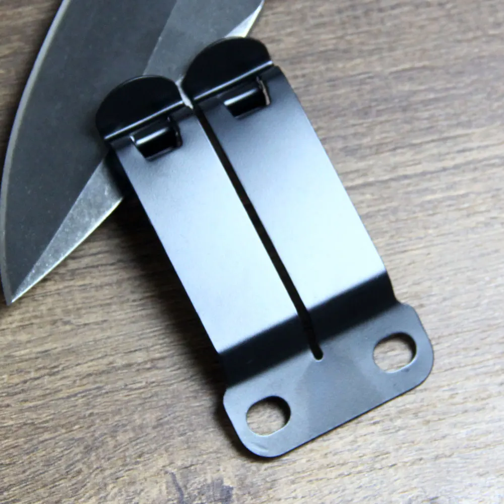 2PCS IWB Stainless Steel Belt Clip Grip Hook Loop for Kydex Leather Hybrid Holster Making With Assemble Hardware