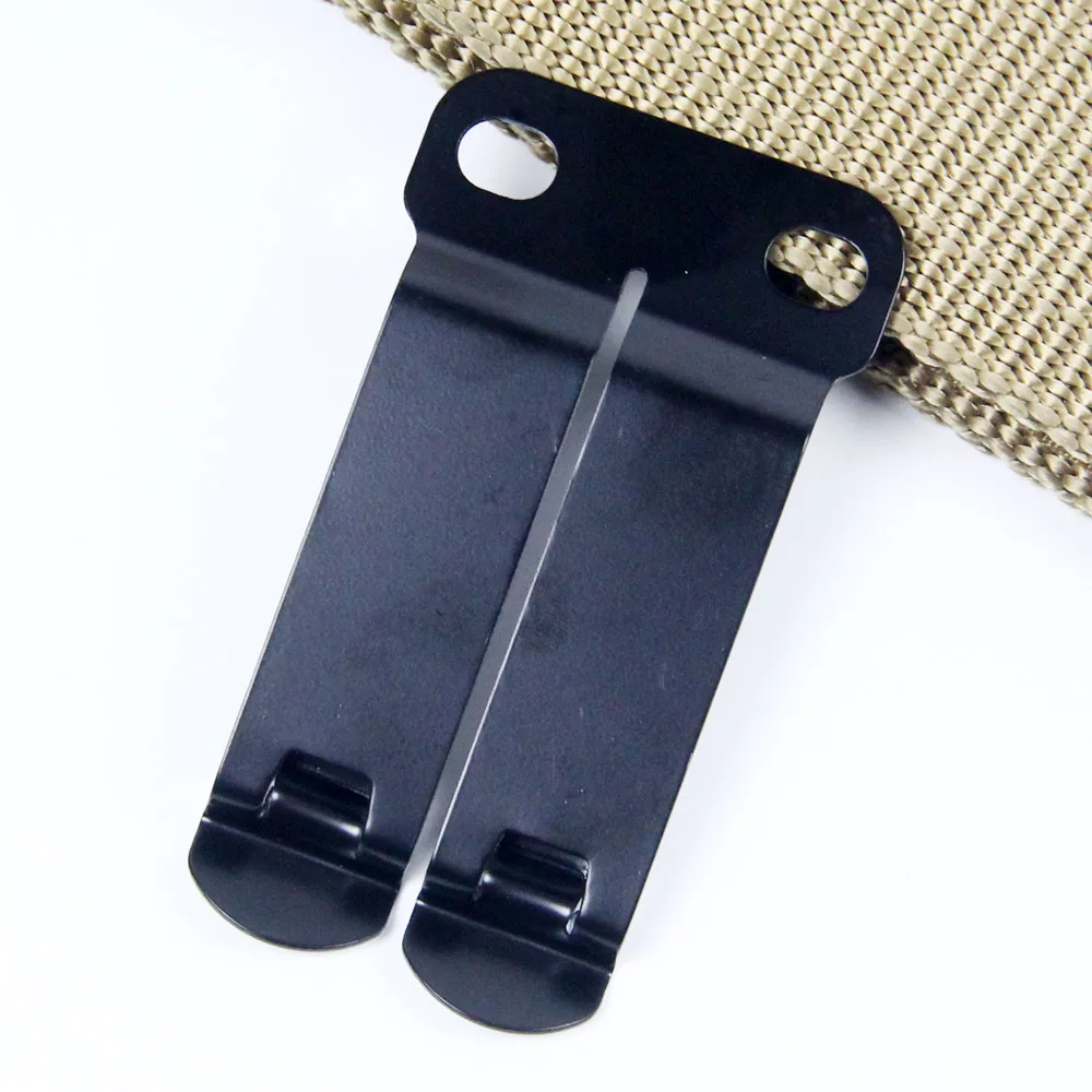 2PCS IWB Stainless Steel Belt Clip Grip Hook Loop for Kydex Leather Hybrid Holster Making With Assemble Hardware