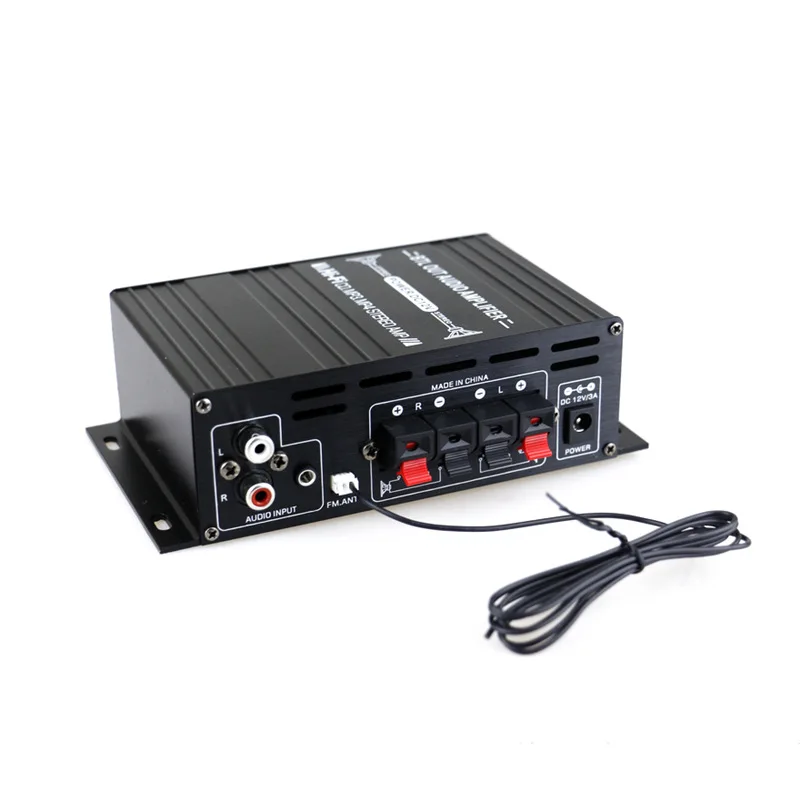 AK35 AK380 800W Home Power Amplifiers 2 Channel Bluetooth 5.0 Surround Sound FM USB Remote Control Mini HIFI Digital Amplifier