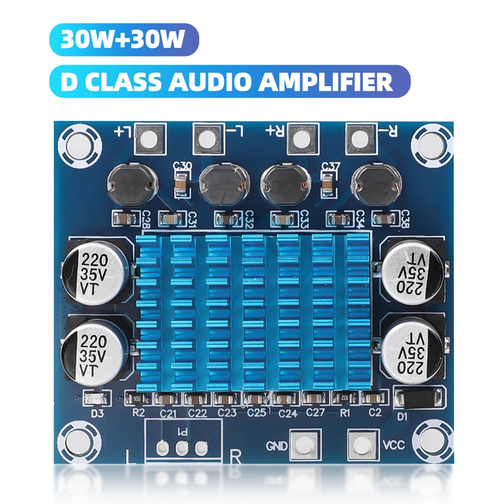 1PCS DC12-26V 2*120W Dual Channel Digital Stereo Audio Power Amplifier Board High Power CS8673 DIY 240W Amplificador Sound Board