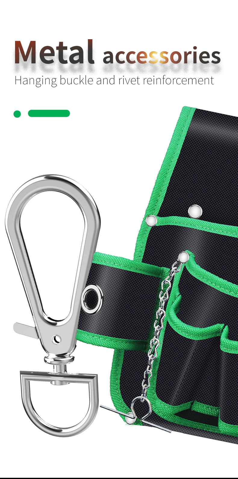 LAOA Multi-function Storage Bag Oxford Cloth Waist Pack Hardware Repair Tool Pocket Wrench Pliers Electrician Household Belt
