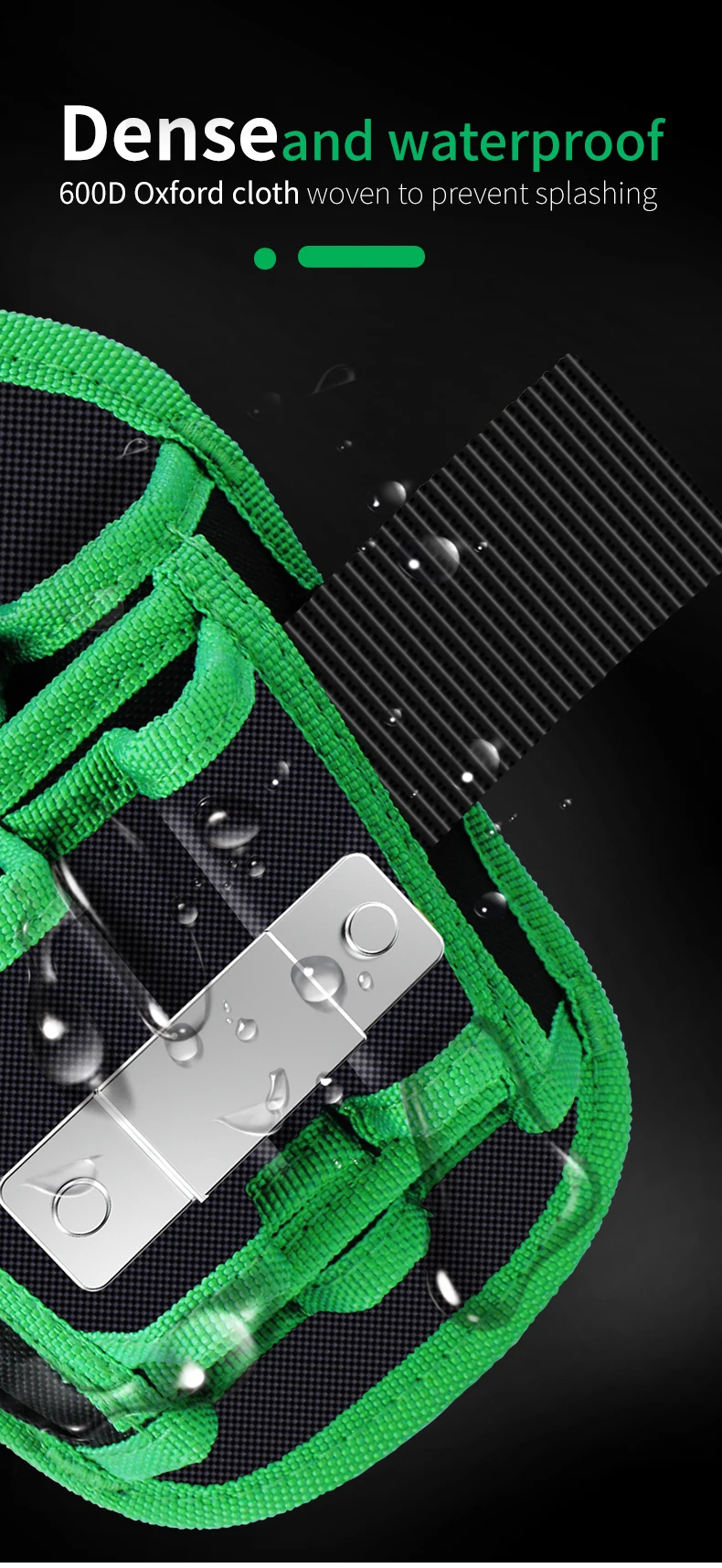 LAOA Multi-function Storage Bag Oxford Cloth Waist Pack Hardware Repair Tool Pocket Wrench Pliers Electrician Household Belt