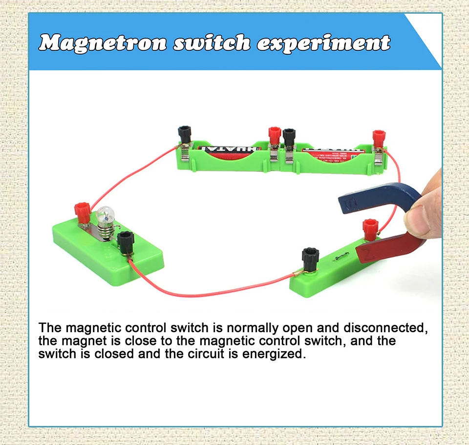 Magnetic Switch Junior High School Physics Electrical Equipment Accessories Circuit Experiment Science Magnetic Induction Switch