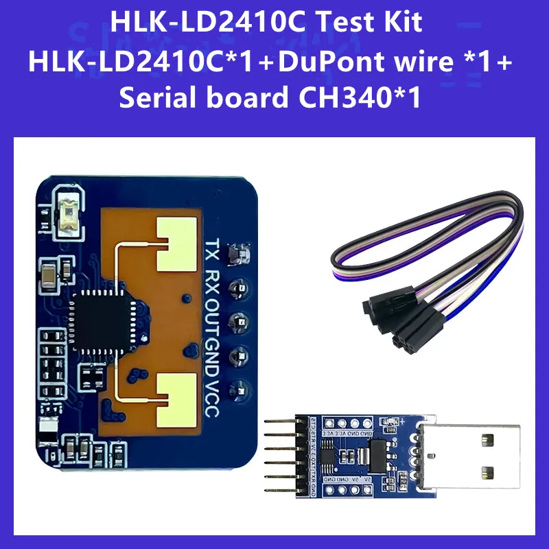 Hilink Hot Sale IC Smart Home 5V TestKit HLK-LD2410B 24G MMWave Sensor Human Presence Sensing Radar Module High Sensitivity