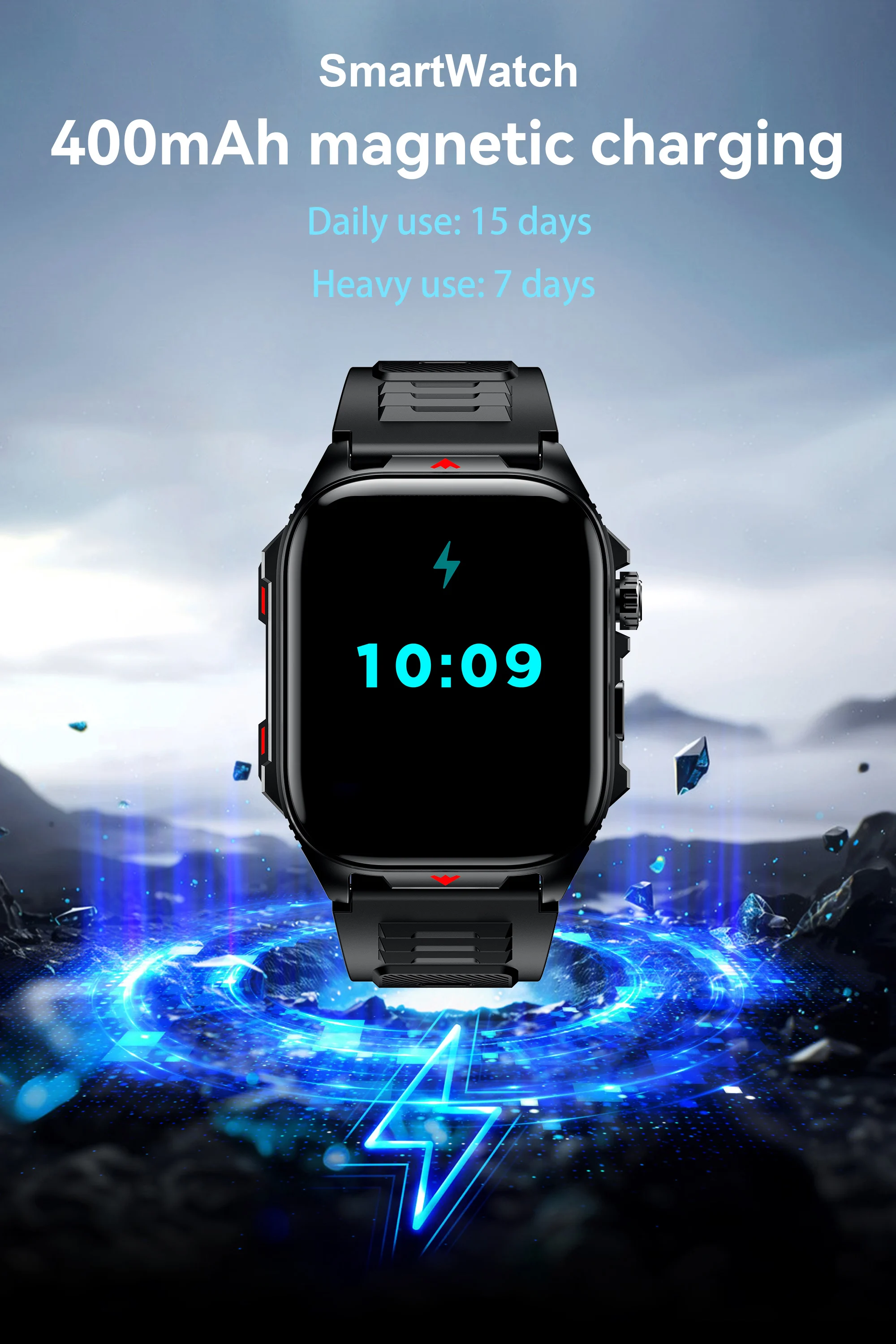 Electronic Smart Watch BT Call Heart Rate Monitor Smartwatch Fitness Tracker Waterproof Sport Watches for Man Woman Android 2026