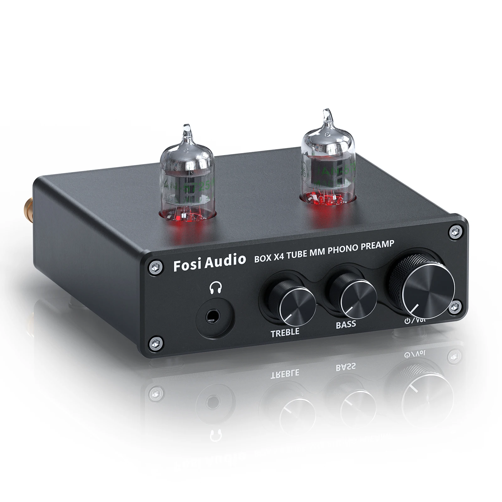Fosi Audio Hifi Phono Preamp BOX X4 Turntable Phonograph Preamplifier With Vacuum Tube Amplifier