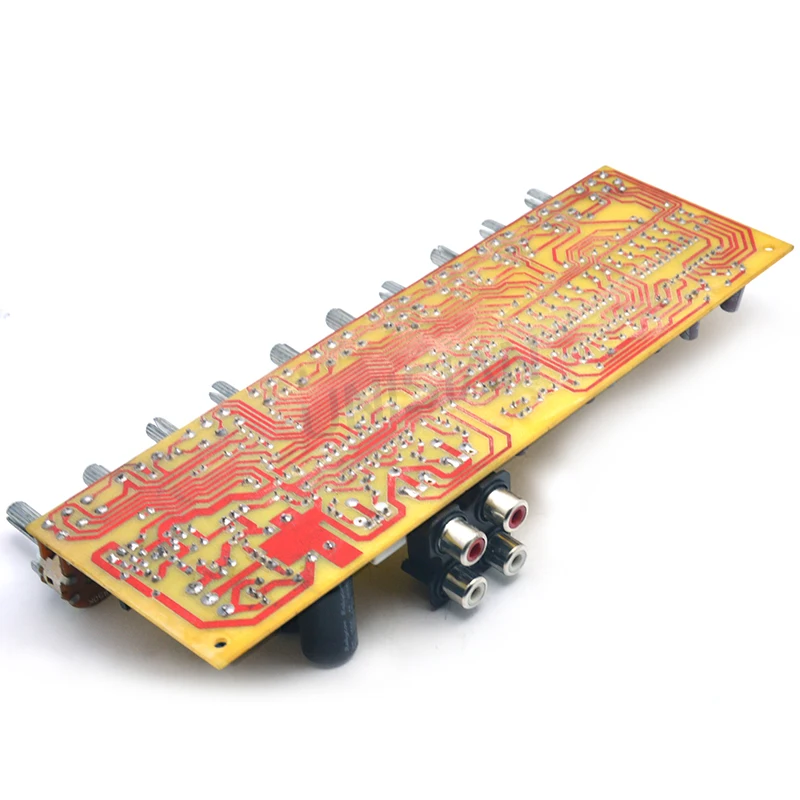 UNISIAN Audio Equalizer Board LA3607 NE5532 EQ Preamplifier With Treble Bass Midrange Equalization 10 Road Tone Control For AMP