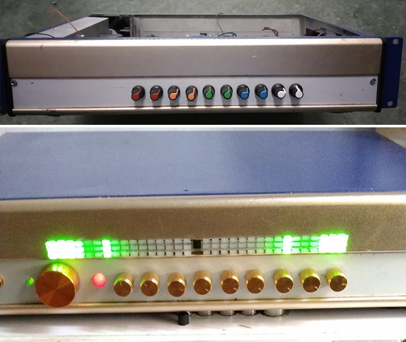 UNISIAN Audio Equalizer Board LA3607 NE5532 EQ Preamplifier With Treble Bass Midrange Equalization 10 Road Tone Control For AMP