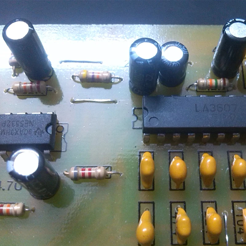 UNISIAN Audio Equalizer Board LA3607 NE5532 EQ Preamplifier With Treble Bass Midrange Equalization 10 Road Tone Control For AMP