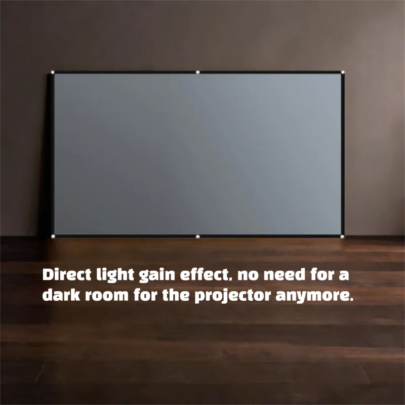 Salange Projector Screen 72 84 100 120 inch 16:9 High Brightness Reflective Meta Home Outdoor Office Portable Projection Screens