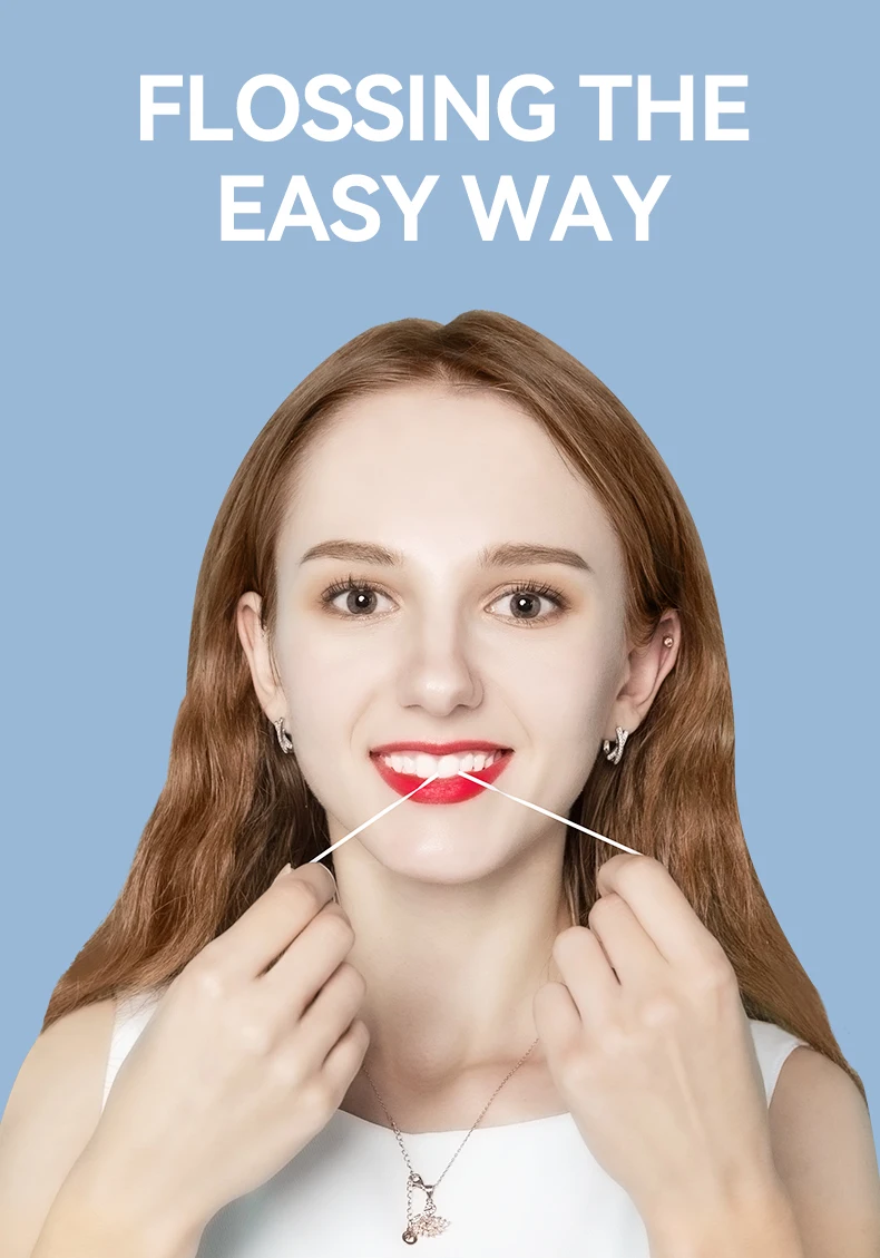 Super Deer 50M/Roll PTFE Dental Floss Mint Flavor Dental Tooth Clean Smooth Floss Safe Oral Gum Hygiene Care Teeth Cleaning