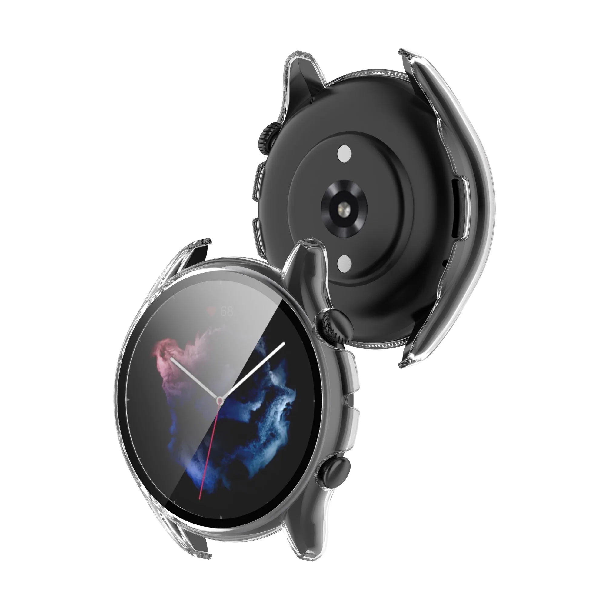 Protective Cover For Amazfit GTR 3 Pro GTR3 Case With Tempered Glass Screen Protector Sleeve For Amazfit GTR 3 Smart Watch Shell