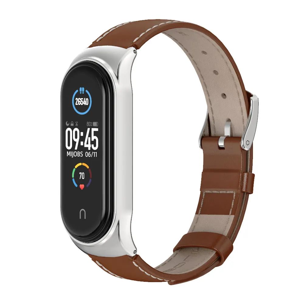 For Mi Band 10 9 8 7 6 5 Strap Leather For Xiaomi Mi Band 9 Bracelet Miband 8 7 6 5 Wristbands New Style Strap Mijobs Design
