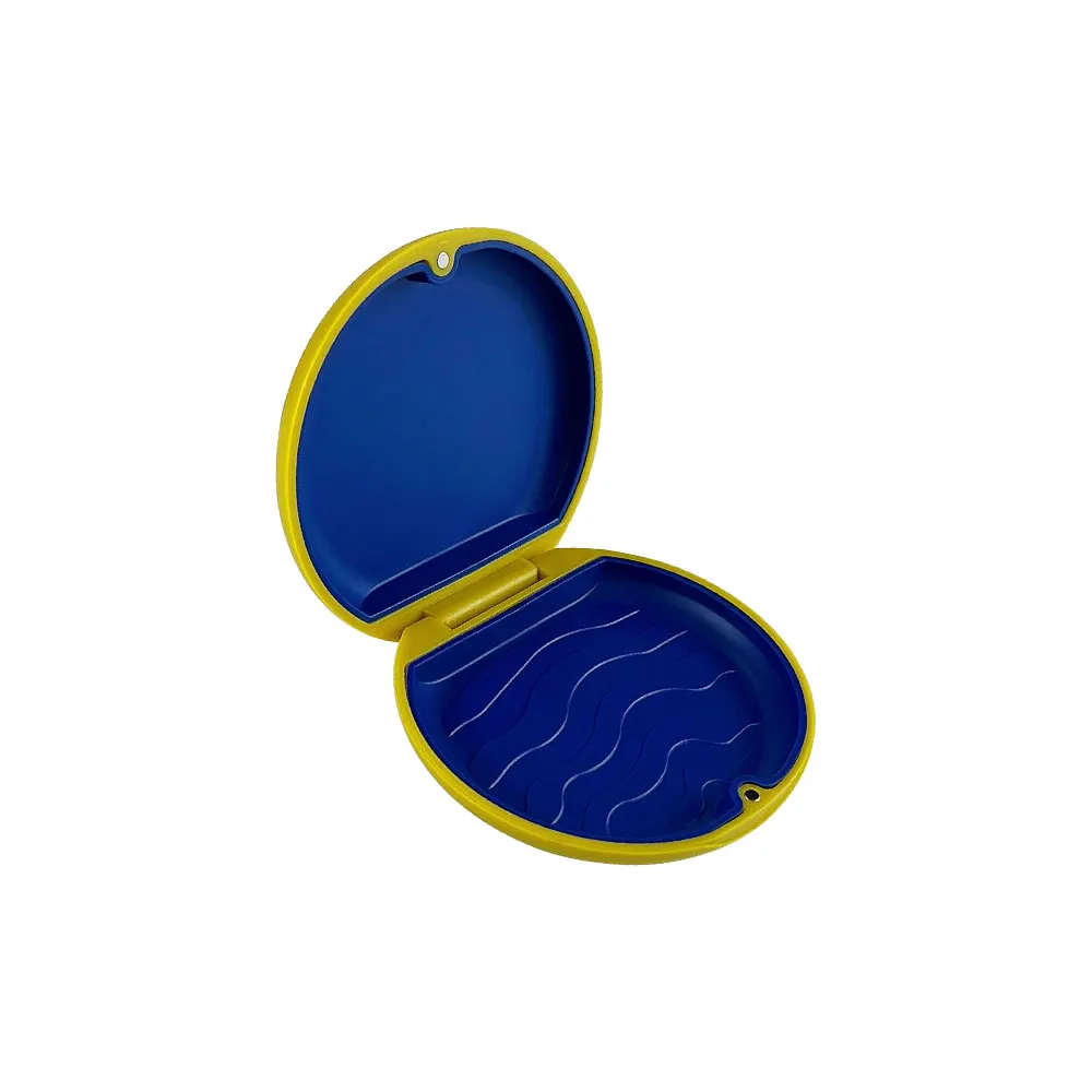 1pcs Orthodontic Retainer Case Small Plastic Denture Box Case Dental False Teeth Storage Organizer Fake Teeth Brackets Container