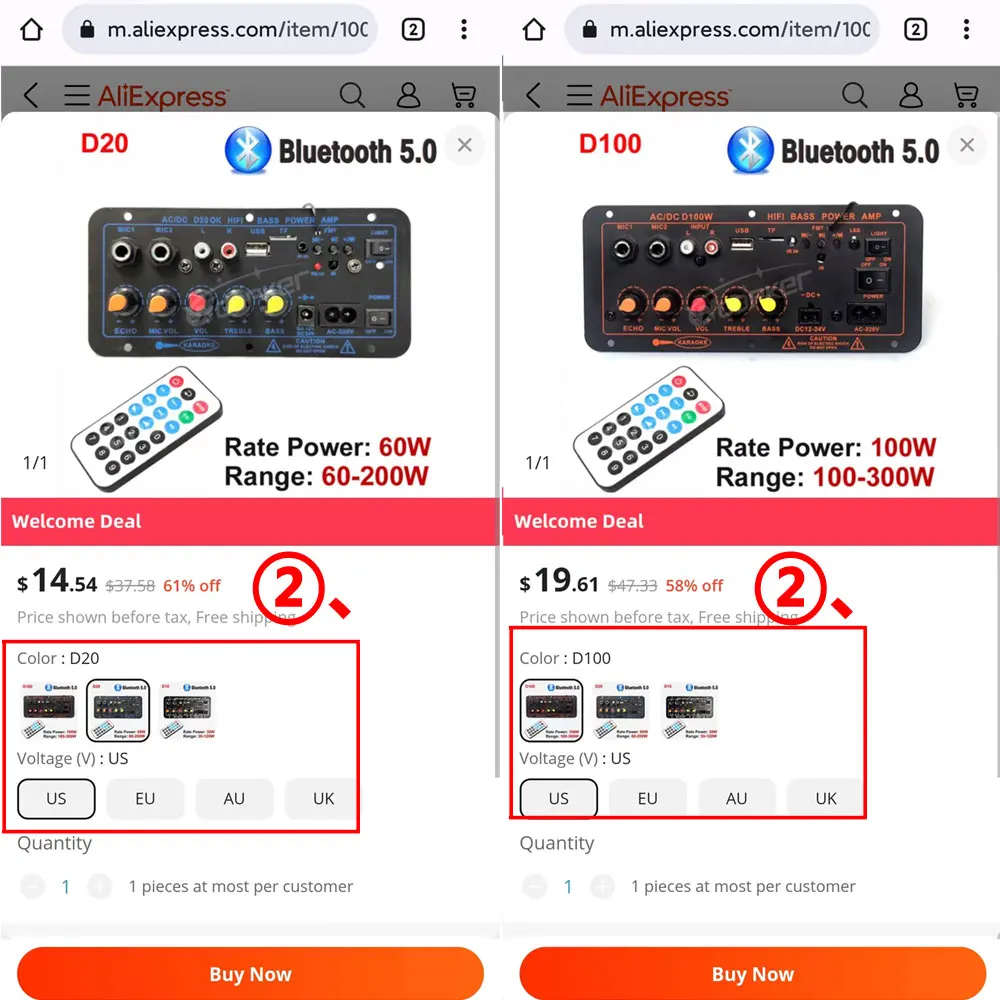 Woopker 300W Bluetooth Audio Amplifier Board D100 Subwoofer Dual Microphone AMP Module 12V 24V 220V Medie Player