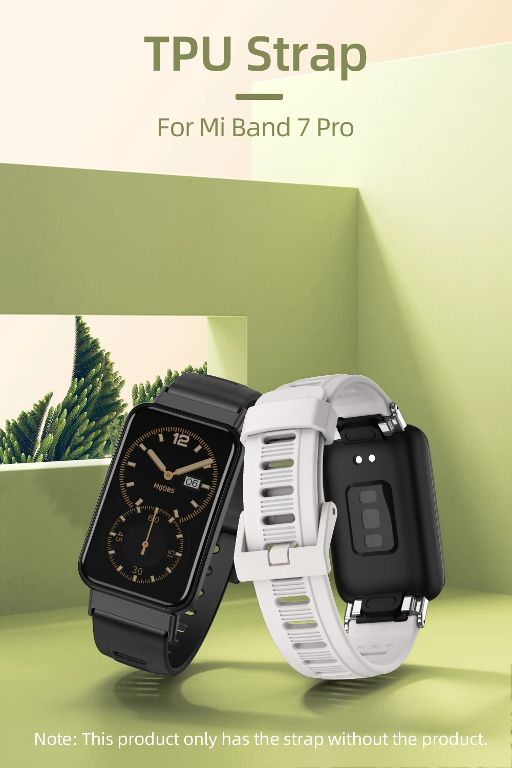 For Xiaomi Mi Band 7 Pro Strap Silicone Wristband Mi Band 7 Pro Bracelet NFC Global Version Watchband Correa Miband 7 Pro Strap