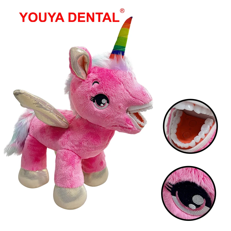 Dental Plush Toys With Teeth Model Toothbrush For Kids Children Stuffed Animals Dentist Soft Dolls Dentistry Accessories Gifts