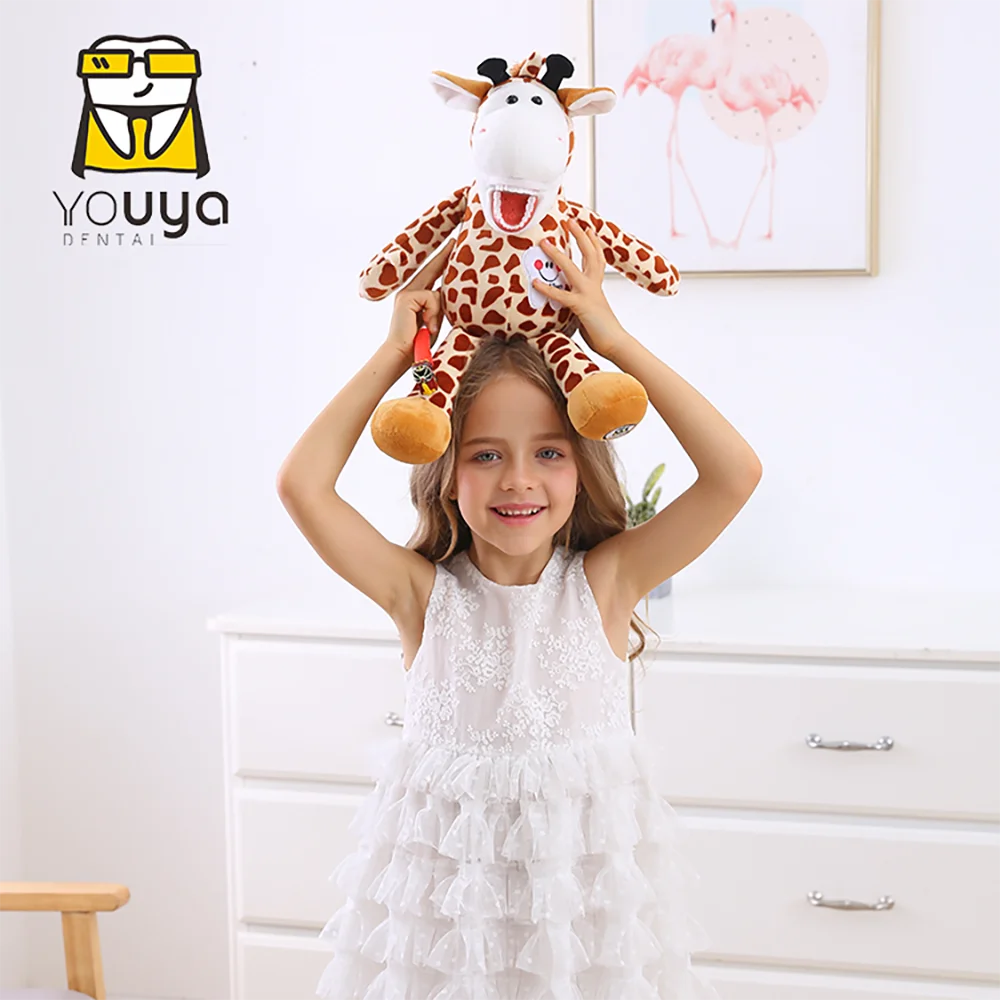 Dental Plush Toys With Teeth Model Toothbrush For Kids Children Stuffed Animals Dentist Soft Dolls Dentistry Accessories Gifts