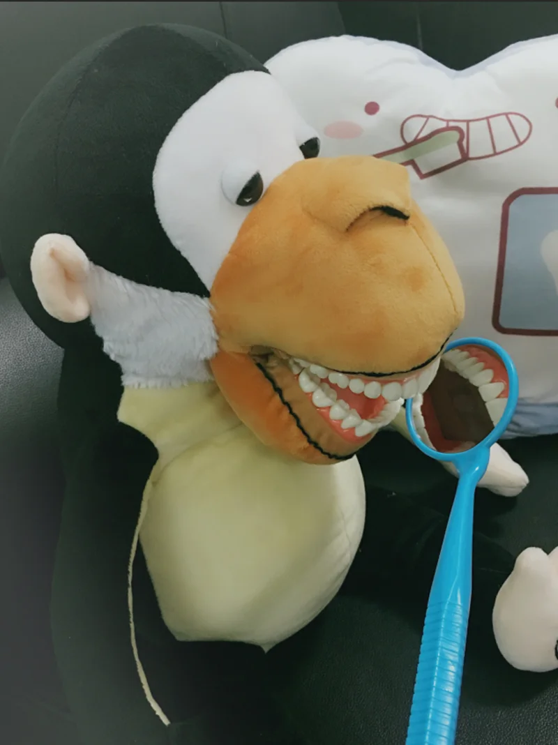 Dental Plush Toys With Teeth Model Toothbrush For Kids Children Stuffed Animals Dentist Soft Dolls Dentistry Accessories Gifts
