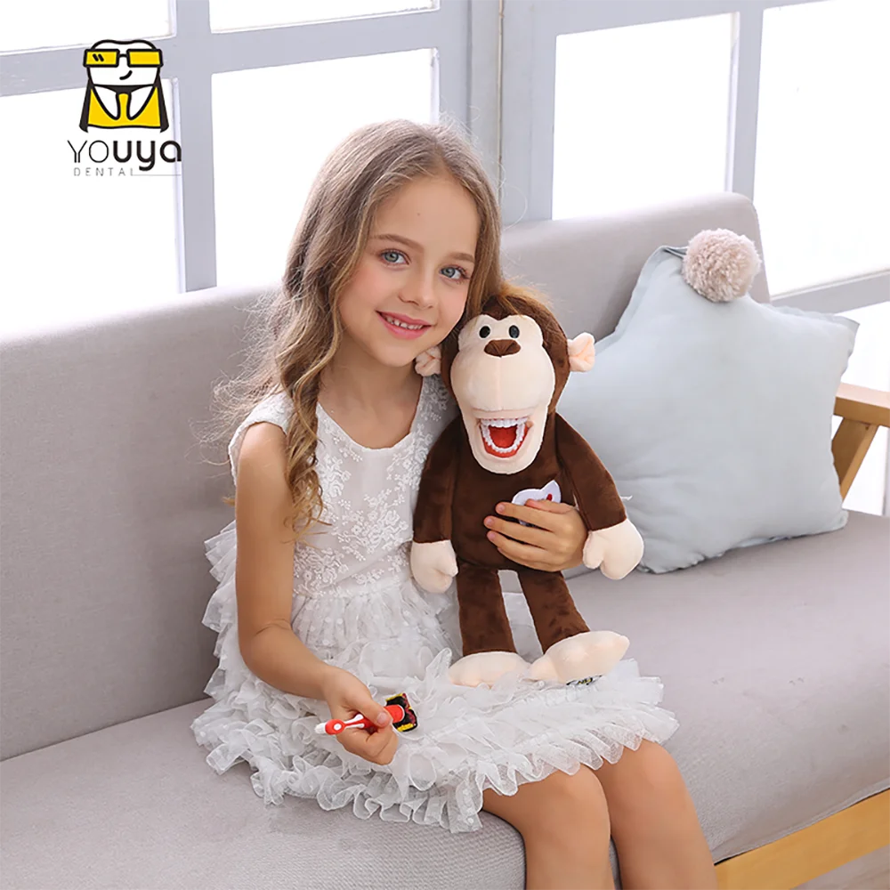 Dental Plush Toys With Teeth Model Toothbrush For Kids Children Stuffed Animals Dentist Soft Dolls Dentistry Accessories Gifts