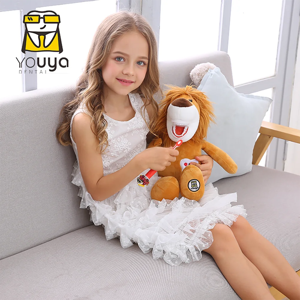 Dental Plush Toys With Teeth Model Toothbrush For Kids Children Stuffed Animals Dentist Soft Dolls Dentistry Accessories Gifts