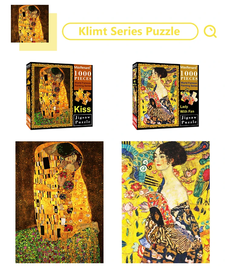 MaxRenard 50*70cm Jigsaw Puzzles 1000 Pieces Assembling Picture Van Gogh Painting Starry Night Art Puzzles Toys for Adults Games