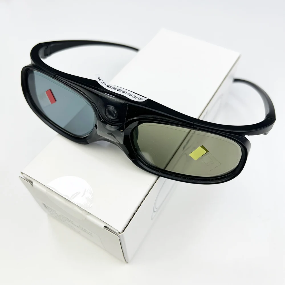 2026 Active Shutter Eyewear DLP-Link 3D Glasses USB Rechargeable for DLP LINK Projectors Xgimi Optoma LG Acer Jmgo BenQ W1070