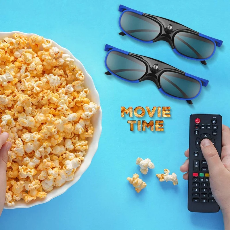 2026 Active Shutter Eyewear DLP-Link 3D Glasses USB Rechargeable for DLP LINK Projectors Xgimi Optoma LG Acer Jmgo BenQ W1070