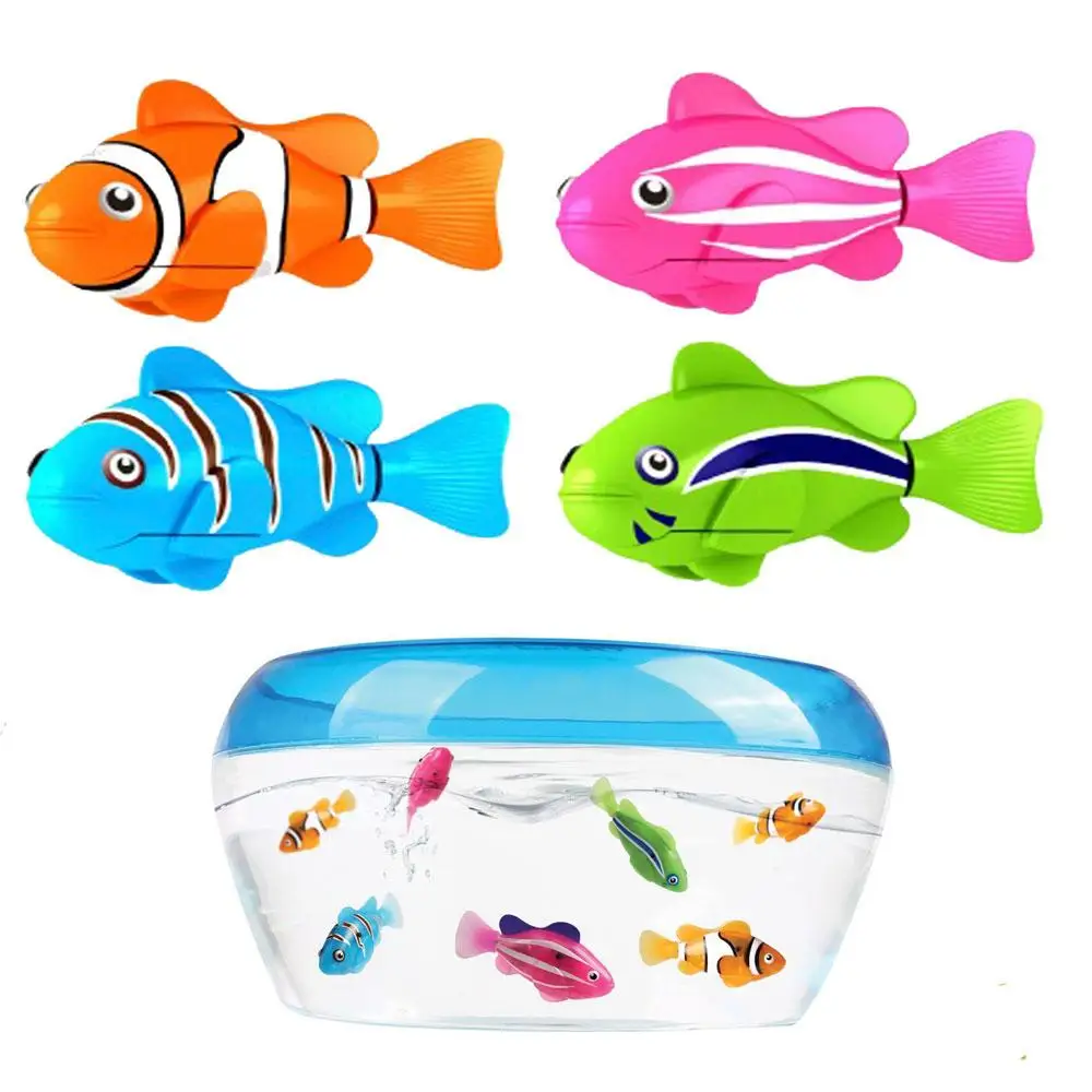 Simulation of Electric Fish Children's Bathing Water Toys Not Clockwork Great White Shark Swimming Fishing Electronic Robot Pets