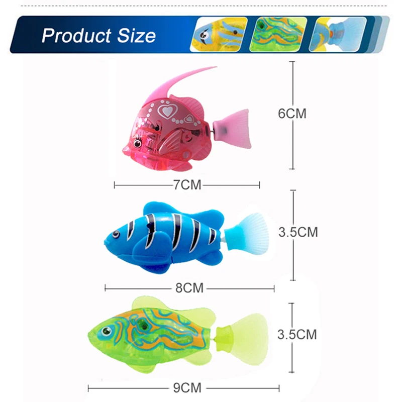 Simulation of Electric Fish Children's Bathing Water Toys Not Clockwork Great White Shark Swimming Fishing Electronic Robot Pets