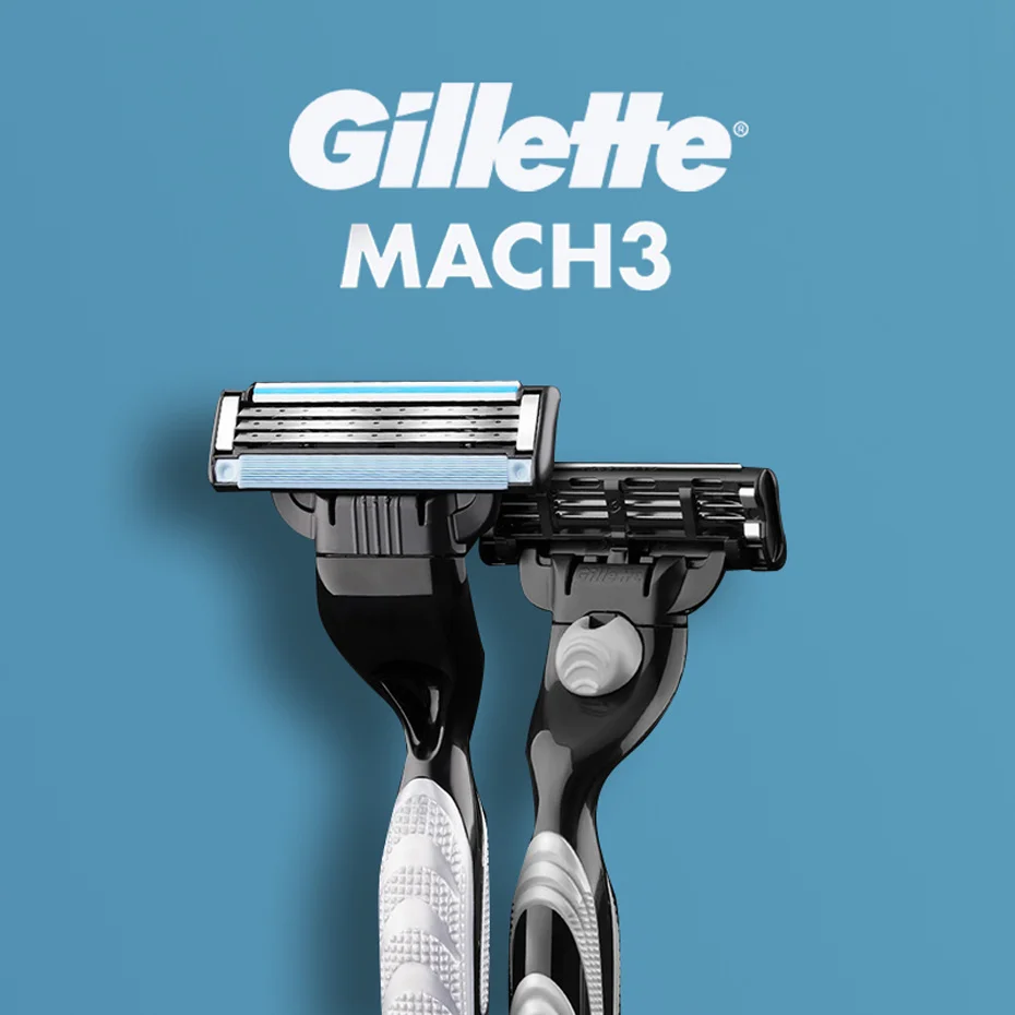 Original Gillette Mach 3 Men's Manual Shaver Safety Razor Face Beard Shaving Hair Removal Mach3