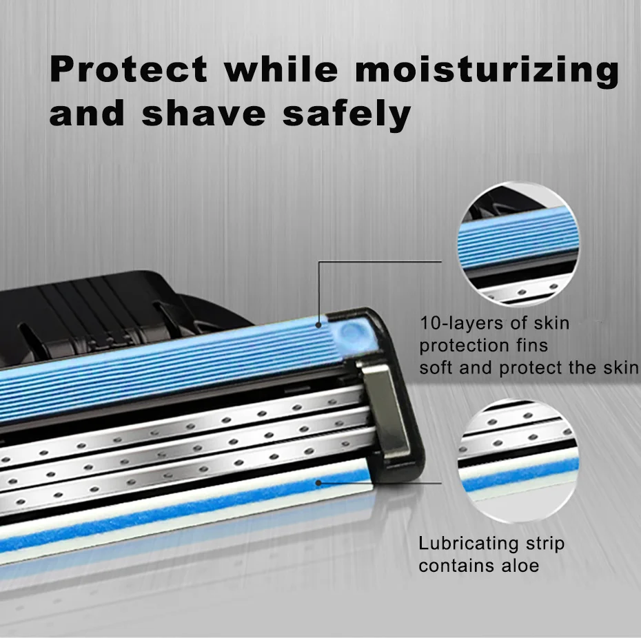 Original Gillette Mach 3 Men's Manual Shaver Safety Razor Face Beard Shaving Hair Removal Mach3