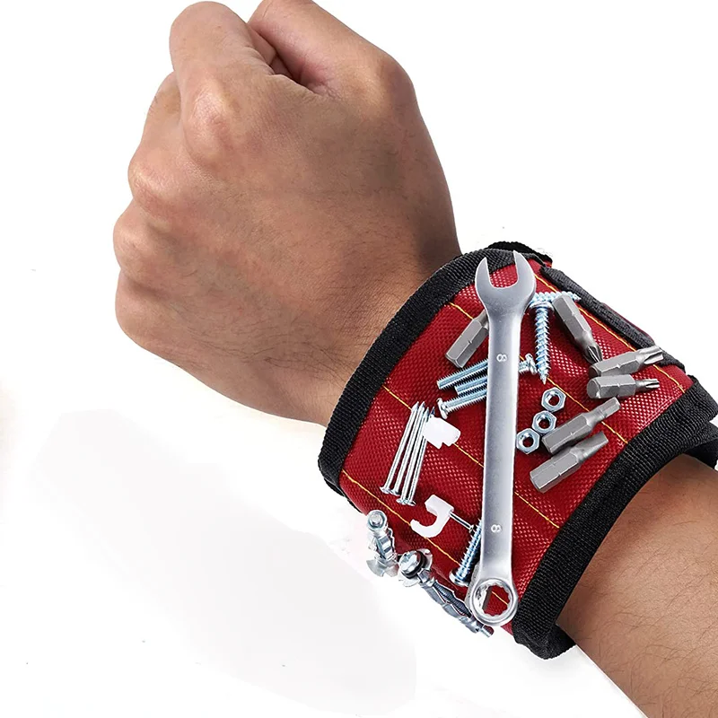 Magnetic Wristband for Holding Screws,Nails,Drilling Bits,Wrist Tool Holder Belts with Strong Magnets,Cool Gadgets for Men, wome