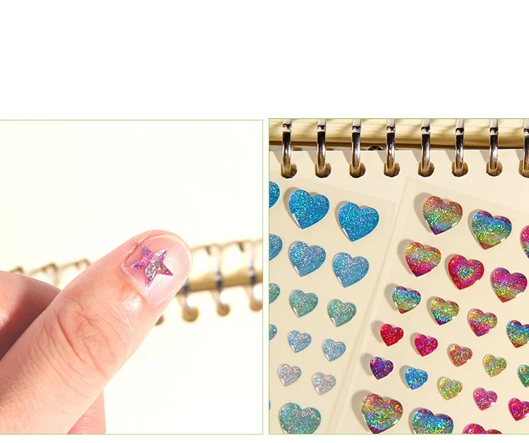New 3D Heart Rhinestone Face Diamonds Sticker Glitter Face Festivals Accessories Face Gems Jewels Stickers Makeup Crystals