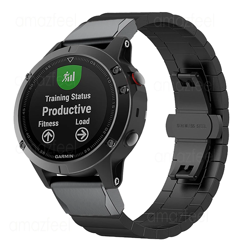 Stainless Steel Strap For Garmin Fenix 8 47mm 51mm Quick Fit Metal Bracelets For Garmin Fenix 7 6 5 7X 6X 5X Pro Plus Wristband