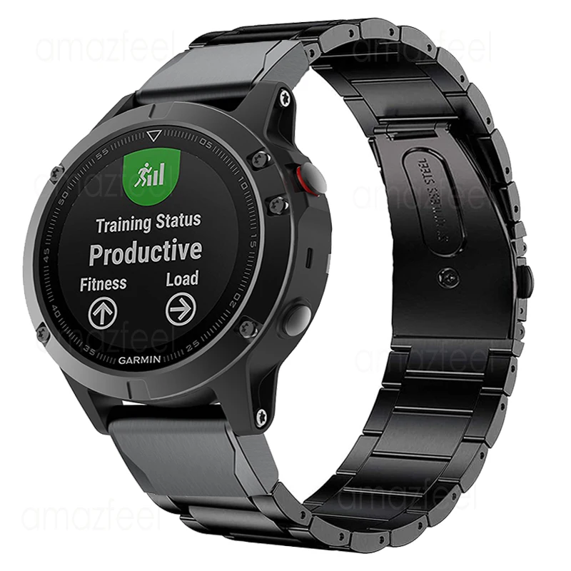 Stainless Steel Strap For Garmin Fenix 8 47mm 51mm Quick Fit Metal Bracelets For Garmin Fenix 7 6 5 7X 6X 5X Pro Plus Wristband