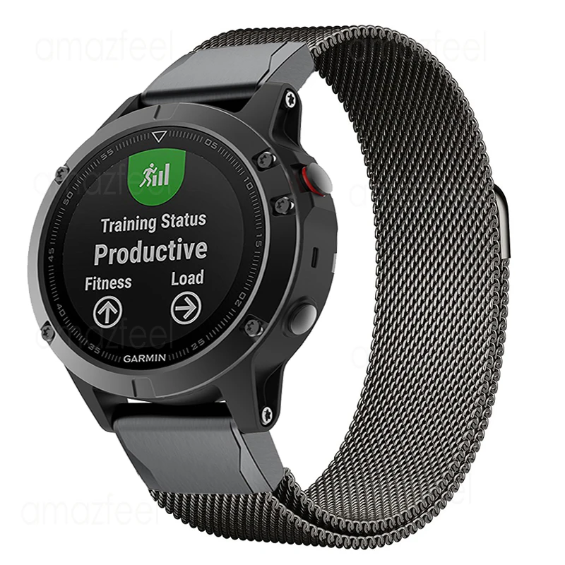 Stainless Steel Strap For Garmin Fenix 8 47mm 51mm Quick Fit Metal Bracelets For Garmin Fenix 7 6 5 7X 6X 5X Pro Plus Wristband