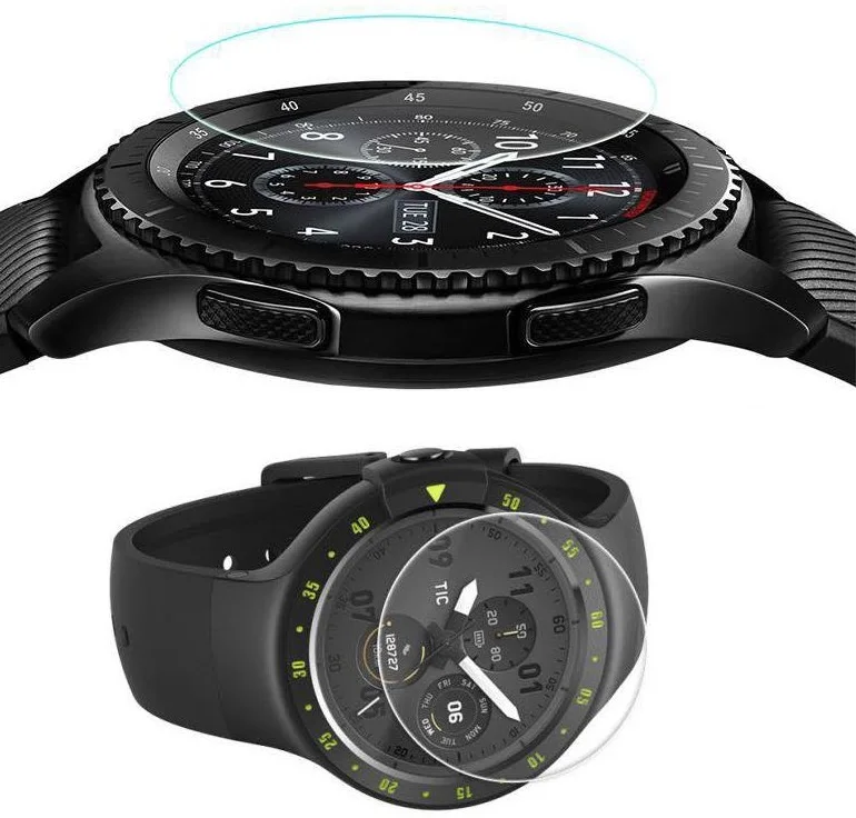 100pcs Screen Protector Diameter 37.5mm 36.5mm 38.5mm 39.5mm 40.5mm 35.5mm 34.5mm Smart Watch Tempered Glass Protective Film