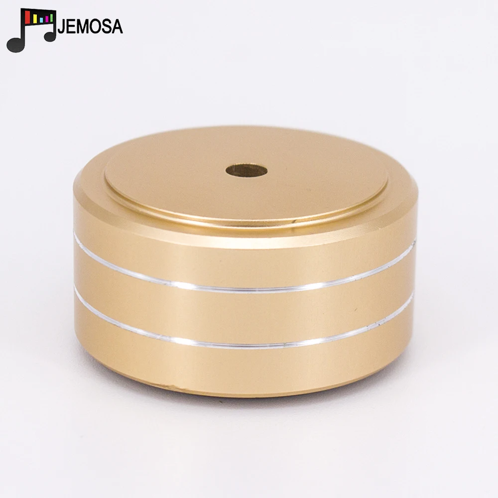4PCS 40*20mm Aluminum Amplifier Feet Shock Absorber Amplifier Rubber Feet HIFI Turntable Feet Audio Speaker Isolation Feet Pad