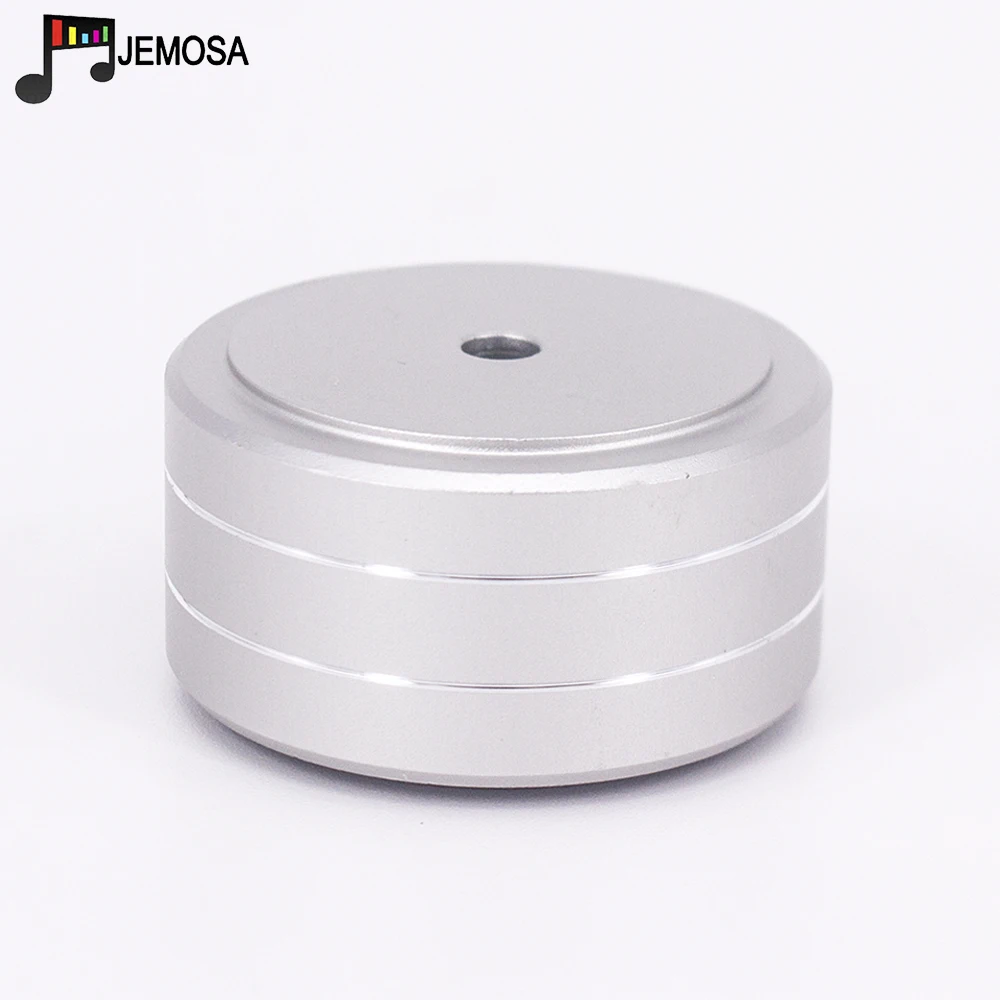 4PCS 40*20mm Aluminum Amplifier Feet Shock Absorber Amplifier Rubber Feet HIFI Turntable Feet Audio Speaker Isolation Feet Pad