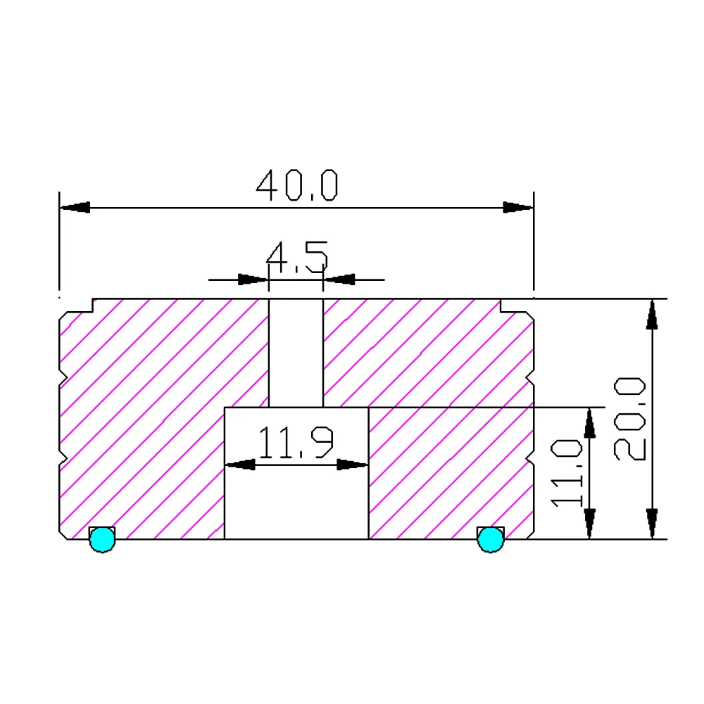 4PCS 40*20mm Aluminum Amplifier Feet Shock Absorber Amplifier Rubber Feet HIFI Turntable Feet Audio Speaker Isolation Feet Pad