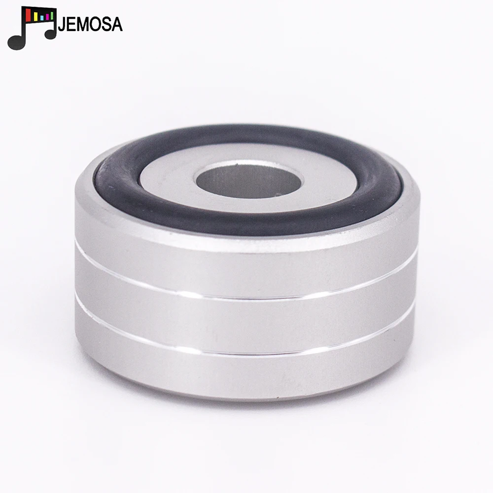 4PCS 40*20mm Aluminum Amplifier Feet Shock Absorber Amplifier Rubber Feet HIFI Turntable Feet Audio Speaker Isolation Feet Pad