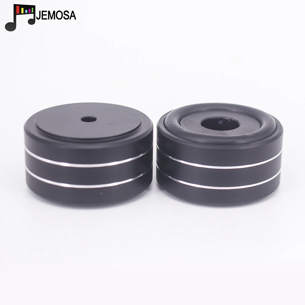 4PCS 40*20mm Aluminum Amplifier Feet Shock Absorber Amplifier Rubber Feet HIFI Turntable Feet Audio Speaker Isolation Feet Pad